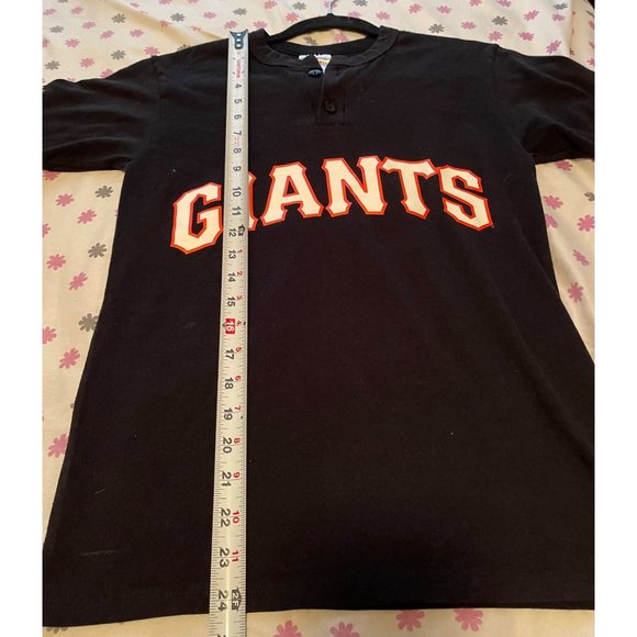 SAN FRANCISCO GIANTS TEE SIZE LARGE BLACK BASEBALL - Picture 8 of 8